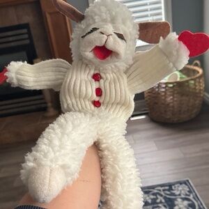 Lamb Chop Vintage Hand Puppet with Red Accents